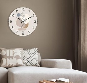 Resim EMORES 36 Cm Gerçek Cam Sessiz Mekanizma Duvar Saati 