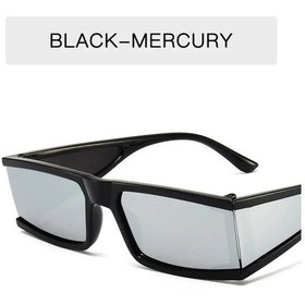 Resim Xaybzcretro Punk Kare Güneş Gözlüğü Kadın/erkek Uv400 Küçük Çerçeve Gümüş Trend Gözlükkırmızıother51 Gri 