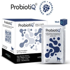 Resim Vetq0m Feline Probiotiq 30 Saşe Sinbiyotik Kompleks - Mikrobiyom Ve İmmün Modülasyon 