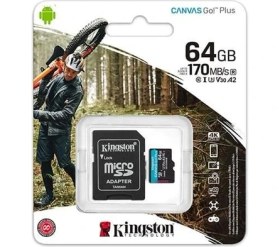 Resim Kıngston 64GB Mıcrosd Canvas Go SDCG3/64GB Hafıza Kartı 