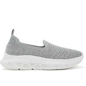 Resim Derimod Zero Kadın Gri Kalın Tabanlı Sneaker 25SFE49546F 