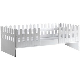 Resim Meltem Kids Soft Beyaz Montessori Karyola 90x190 CM Beyaz 