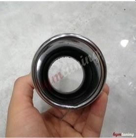 Resim 80lik Tek Çıkış Egzoz Ucu Eğik Ağız Silindirik 