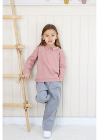 Resim Miababy Gri Çizgili Pantolon 6119 