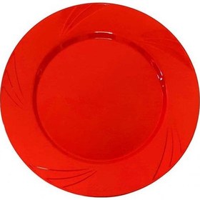 Resim Tabak Kristal 22,5 Cm Kırmızı Pk:6 +3 