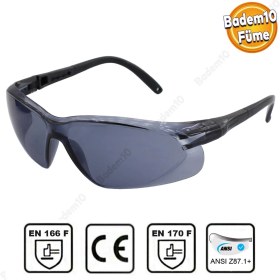 Resim Badem10 Bisiklet Gözlüğü Şeffaf Uv Korumalı Ayarlanabilir Motor Bisikletçi Koruma Gözlük Füme 