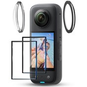 Resim Insta360 One X3 Sticky Lens Muhafızları Ekran Koruyucu Seti, Insta 360 X3 İçin Aksesuarlar 