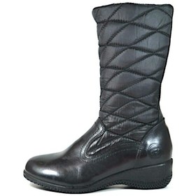 Resim Ricardo Colli 9805 Hakiki Deri Siyah Fermuarlı Uzun Kadın Çizme Siyah 