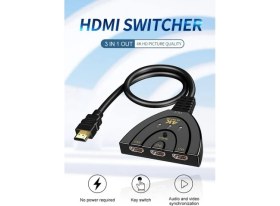Resim Leonpro HDMI Splitter 3 Port Hdmı 4K Ultra Splitter 3 Girş 1 Çıkış Hd Splitter 