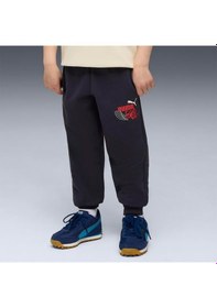Resim Puma Little Runners Çocuk Siyah Eşofman Altı Siyah 