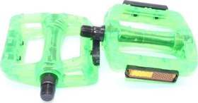 Resim Wp601 Geniş Mtb Bmx Platform Pedal 110 X 100 Mm 415 Gram Transparan Yeşil 