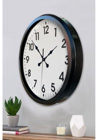 Resim Büro Ev Ofis Hediyesi İçin 52cm Siyah Modern Duvar Saati Diğer 