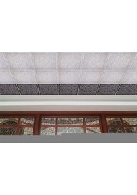 Resim Orient Dekoratif Tavan Paneli Siyah - 60X60Cm 
