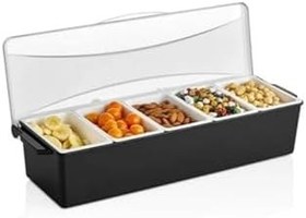 Resim GastroPlast 6 Bölmeli Kapaklı Saklama Kabı 