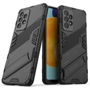 Resim Samsung Galaxy A53 5giyi Korunan Anti-damla Eller Serbest Kickstand Tasarımı Tpu + Pc Hibrit Telefon Kılıfı 
