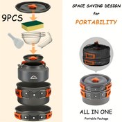Resim Jetbeam 4-5 Kişilik Kamp Pişirme Seti: Büyük Tencere, Tava + 1.6L Su Isıtıcılı - Katlanabilir Taşınabilir Outdoor Yemek Takımı, Kase & Spatula, Çorba Kaşığı, Bez Dahil - Babalar Günü, Anneler Günü, Bağımsızlık Günü, Okula Dönüş ve Halloween İçin Mükemmel Hediye, Sırt Çantası Ekipmanı, Kompakt Tasarım, Isıya Dayanıklı Malzeme, Sağlam Tutma Kulpları, Aile Kampçıları 