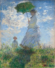 Resim Claude Monet - Şemsiyeli Kadın Madame Monet Ve Oğlu Fine Art Baskı - Hahnemühle Matt Fibre / 40x50 / Eseri Baskı Ölçüsüne Tam Oturt (Beyaz kenar olmasın / Eserden kırpılır) 