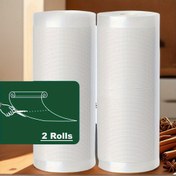 Resim 2 Rulo Vakumlu Kapama Çantaları - Taze Meyveler, Sebzeler, Etler ve Atıştırmalıklar için Temel Mutfak Depolama Çözümü, Gıda Koruma | Plastik Çantalar | Dayanıklı Plastik 