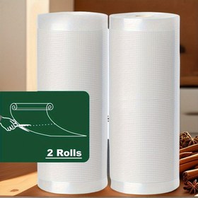 Resim 2 Rulo Vakumlu Kapama Çantaları - Taze Meyveler, Sebzeler, Etler ve Atıştırmalıklar için Temel Mutfak Depolama Çözümü, Gıda Koruma | Plastik Çantalar | Dayanıklı Plastik 