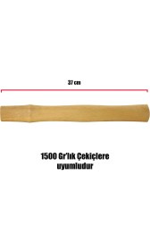 Resim BADEM10 Çekiç Sapı 1500 gr Ergonomik Ahşap Sap 37 cm 