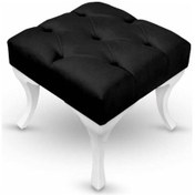 Resim Mavi Kapı Önü Puf Ayakucu Siyah 