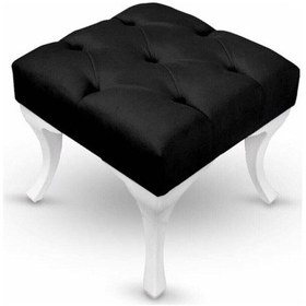 Resim Mavi Kapı Önü Puf Ayakucu Siyah 