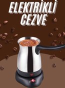 Resim shopwave Çelik Kahve Makinesi Cezve 800 Watt Paslanmaz Çelik Türk Kahvesi Makinesi 