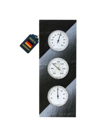 Resim Tfa Dostmann Analog Hava Durumu İstasyonu Arduvazdan Yapılmış, 20.3018, Barometre, Termometre, Higrometre, Alman Aile Şirketi, İç Mekan Kullanımı İçin, Sıcaklık Ve Nem, Arduvaz Dahil 