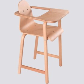 Resim Fuska Ahşap Mama Sandalyesi - Naturel / W: 43 H: 86 D: 54 S: 55 