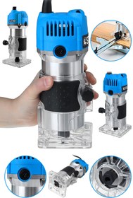 Resim STEİNER Alman 3000 Watt 6 Kademe Devir Ayarlı Formika Traşlama Freze Makinesi 6 Mm Pens 