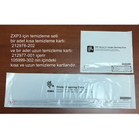 Resim Zebra Zxp3 Series 3 Temizleme Kiti Temizlik Kartı Zebra 