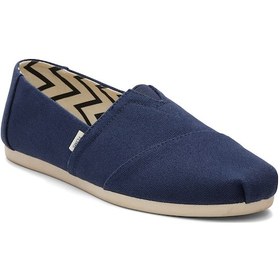 Resim Espadril / Keten Kadın 10017712 Toms Alpargata Recycled Cotton Canvas Navy Lacivert 
