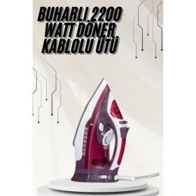 Resim Aesco Modern Tasarım 2200W Dayanıklı Buharlı Seramik Kaplama Ütü 