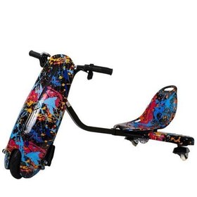 Resim Drift Car Elektrikli Kaykay Drift Scooter Bluetoothlu Grafity Desenli Kasa D26 