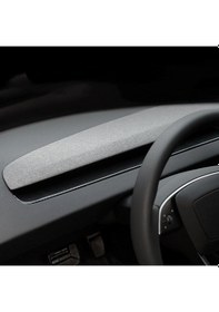 Resim Tesla Model Y Juniper İçin Uyumlu Göğüs Havalandırma Alanı Kaplama 2 Parça Parlak Karbon 