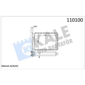 Resim Kale 0581842al - Kalorifer Radyatörü R9-r11-exp 212 156 Bakır/pl 