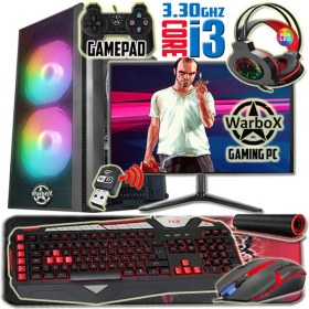 Resim Warbox Papel I3 3.30GHZ 16GB Ram 240GB SSD 250GB HDD R7 240-4GB E.kartı 20" Monitör Masaüstü Bilgisayar 