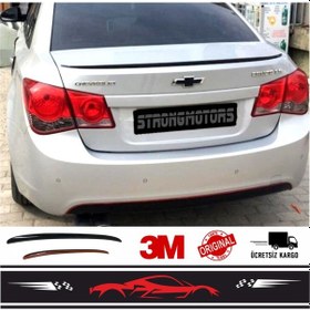 Resim Spoiler Chevrolet Cruze Bagaj Üzeri Çıta Spoiler Pianoblack 120Cm 