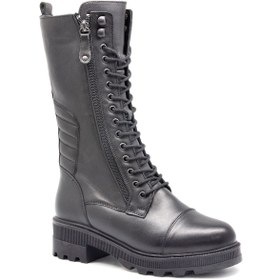 Resim Gedikpaşalı Ppt 23K 8954 Siyah Bayan Ayakkabı Çizme-Bot Bot 