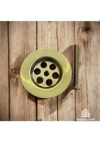 Resim İsaoğlu Yapı Mat Gold Lavabo Süzgeci Mat Altın Lavabo Gideri Bütün Lavabolarla Uyumlu Mat Gold Gider Gold Altın 