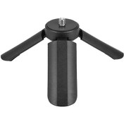Resim Springsun Plastik Mini Tripod, 1/4 Vida Bağlantısı, Telefon-kamera-stabilizer Uyumlu, 1kg Yük Kapasitesi, Sıkışır, Siyah Siyah 