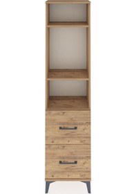 Resim Arges Dolap 3 Raflı 2 Çekmeceli 44x30x182 Çam-çam Çam 