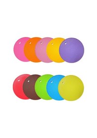 Resim Isıya Dayanıklı Yanmaz Çaydanlık Tencere Altlığı Silikon Nihale Çok Renkli 