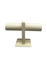 Resim İmera Deri Kumaş Krem Renk Boy 15 Cm En 23 Cm Tekli T Model Bilezik Sergileme Krem 