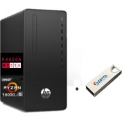Resim Hp Pro 295 G9 Amd Ryzen5 5600G 16GB 512GB SSD 4gb RX550 Freedos Masaüstü Bilgisayar X6D390EA06+ZETTAUSBBELLEK 