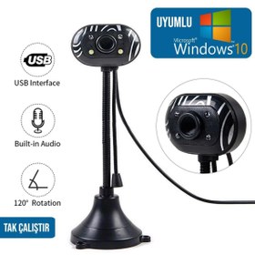 Resim WEBCAM PC KAMERA USB IŞIKLI MİKROFONLU TAK ÇALIŞTIR WIN10 UYUMLU HD EBA WEB WEBCAM PC KAMERA USB IŞIKLI MİKROFONLU TAK ÇALIŞTIR WIN10 UYUMLU HD EBA WEB