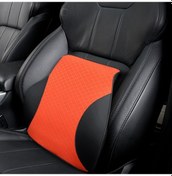 Resim Dört Mevsim Nefes Bellek Köpük Araba Lomber Yastık Polyester Yastık Orange 