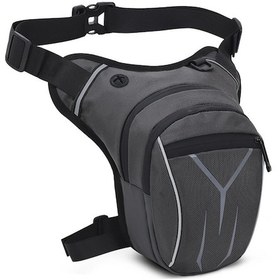 Resim Hallow Motosiklet Bacak Çantası Koyu Gri 