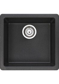Resim Bloom Platin 400 Granit Eviye Siyah 40 x 40 CM 