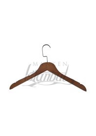 Resim Takım Elbise Askısı 44 Cm Siyah Masif Ahşap İtalyan Kancalı Business Class 15 Adet Diğer 